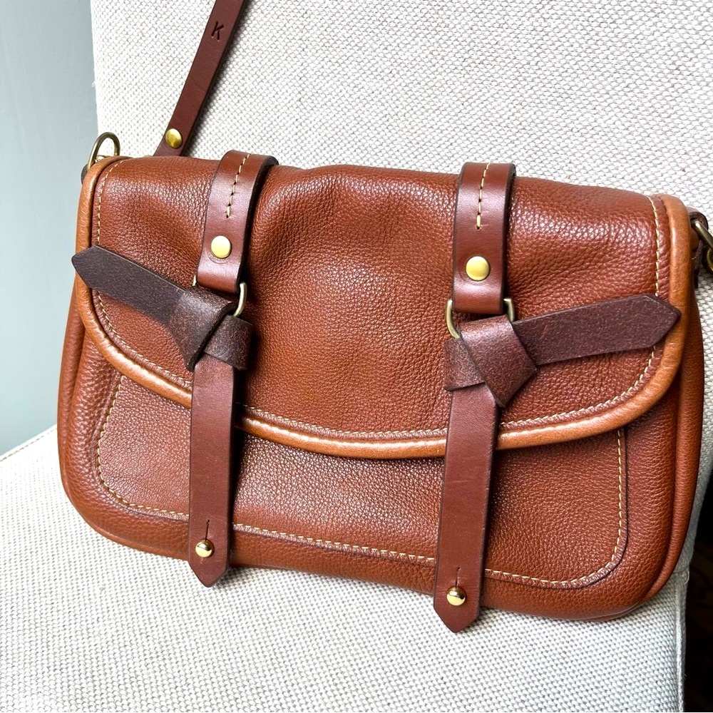 Kimberly Fletcher “Chloé” Crossbody Bag in Rich Brown Leather